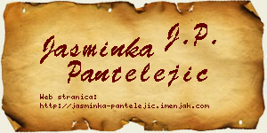 Jasminka Pantelejić vizit kartica